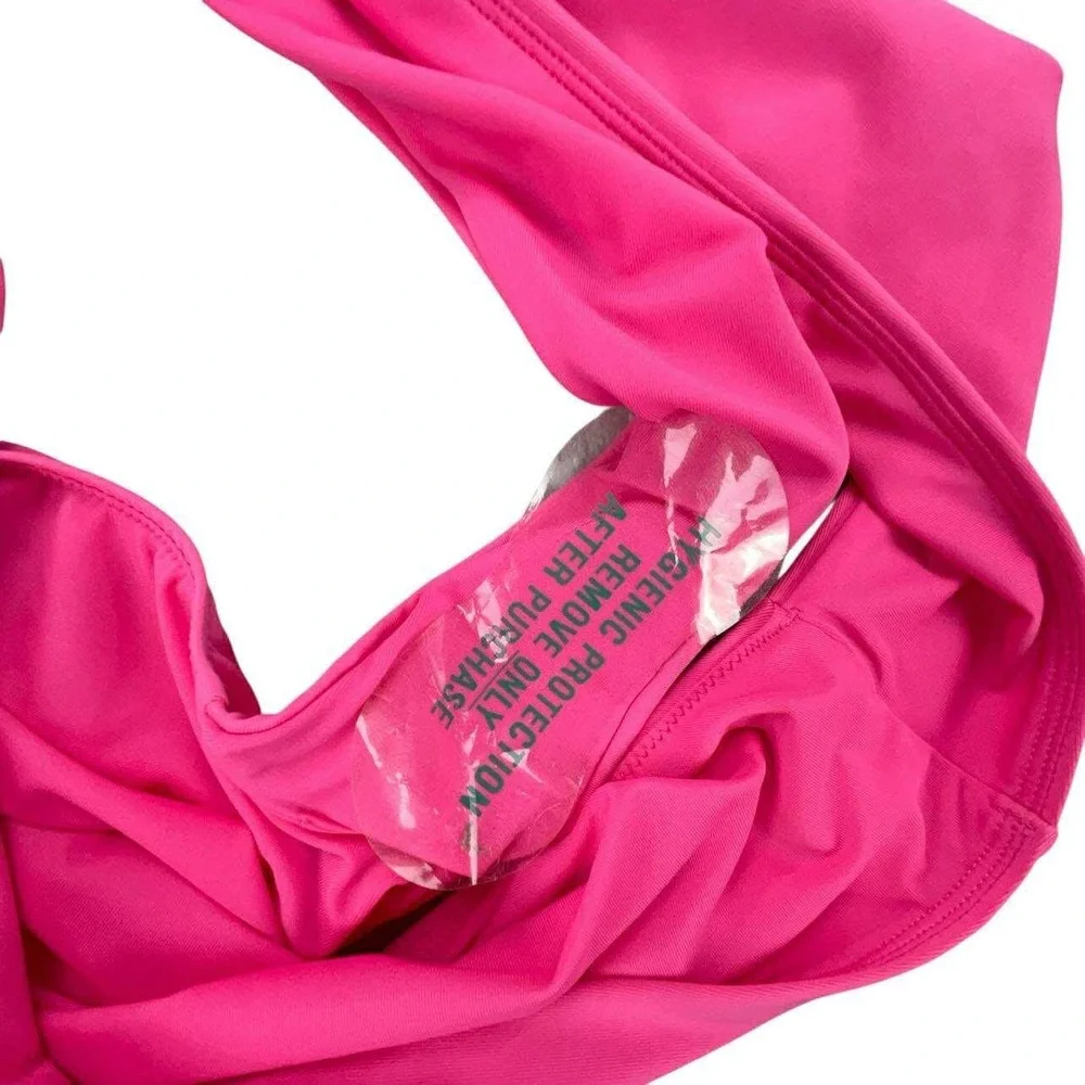 Callia XL Pink Heat High Leg Cheeky Bottom Swimsuit Bikini Bottoms NWT‎